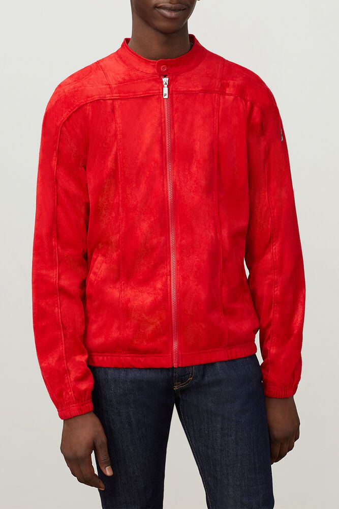 Fila Jacket Terrinda Mens Red - India YSC-620978